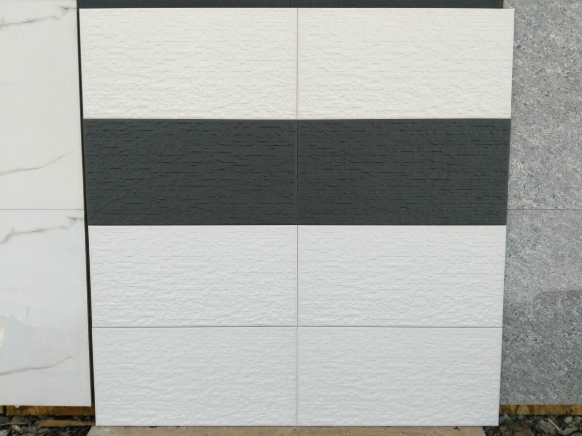 Płytka Elewacyjna ścienna Ultra White Strukturalna 3d 31×62 Matowa