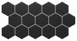 Płytka REALONDA HEX BLACK 26,5×51 mozaika hexagon