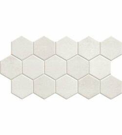 Płytka REALONDA HEX WHITE 26,5×51 mozaika hexagon