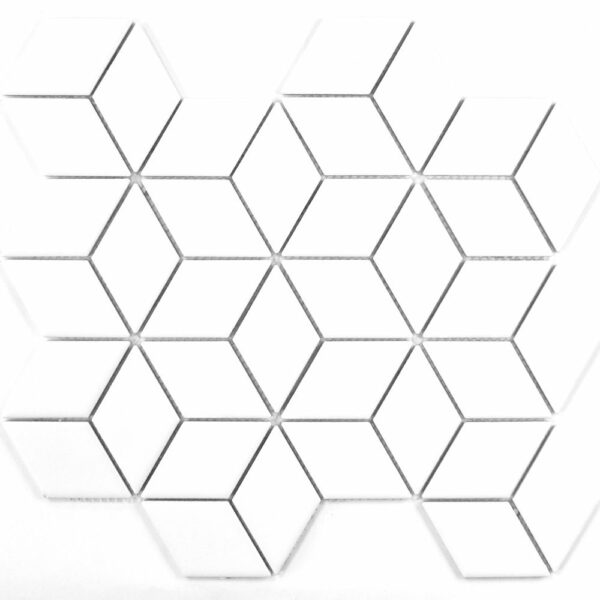 White Rhombus Matt 31x26,5